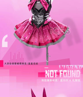 D.Va Overwatch Cosplay Magical Girl Costume High quality leather dress wig prop sock gloves set Halloween fashion women uniform