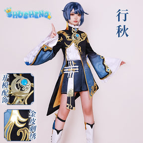 Xingqiu Cosplay Costume Genshin Impact Adult Carnival Uniform Anime Halloween Party Costumes Women Game