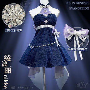 Ayanami Rei Purple Sexy Dress Cosplay Anime NIKKE：The Goddess of Victory Costume Prop Dress Woman Halloween Customized