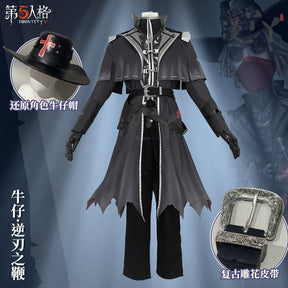 Identity V Cowboy Cosplay Costume Misfit Outfit Cowboy Cos Kevin Ayuso Hallowmas Carnival Disguies Party Costume