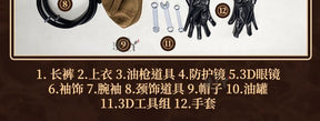 Game Identity V Demi Bourbon Barmaid Cosplay Costume Protective goggles hats gloves accessories props Halloween party New Set