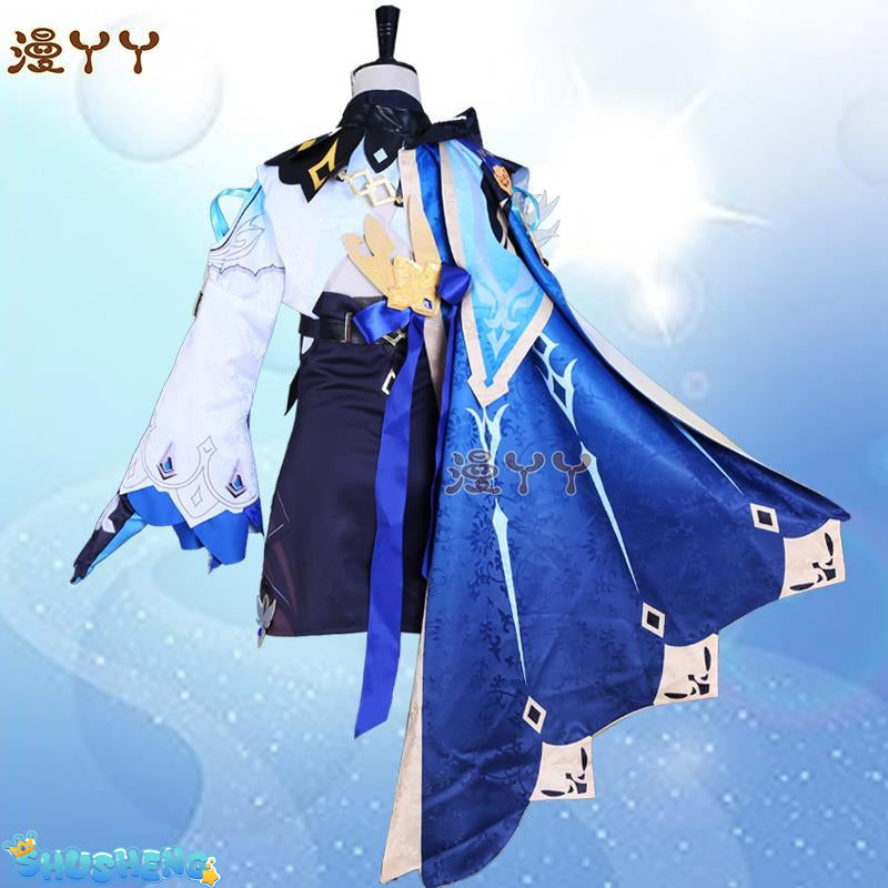 Anime Genshin Impact Eula Game Suit Uniform Cosplay Costume Halloween Carnival Costume For Women