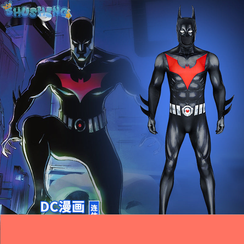 Batman Beyond Cosplay Costume Cos Terry Mcginnis Jumpsuit Halloween Party Carnival Comic-Con Props Masquerade Bodysuit Gift