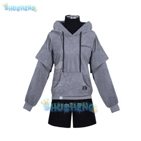 Game Identity V Luca Balsa Prisoner Cosplay Costume Esports Hoodie Daily Uniforms Luca Balsa Wig Men Halloween Party Cos Suit