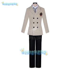 Persona 5 Goro Akechi Cosplay Costume School Uniform Suits Halloween Carnival Party Role Play Clothing Full Set for Adult Men