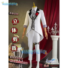 Shusheng Argenti Cosplay Costume Game Honkai: Star Rail Concert Handsome Uniform Suit Halloween Party Outfit Men S-XXL New