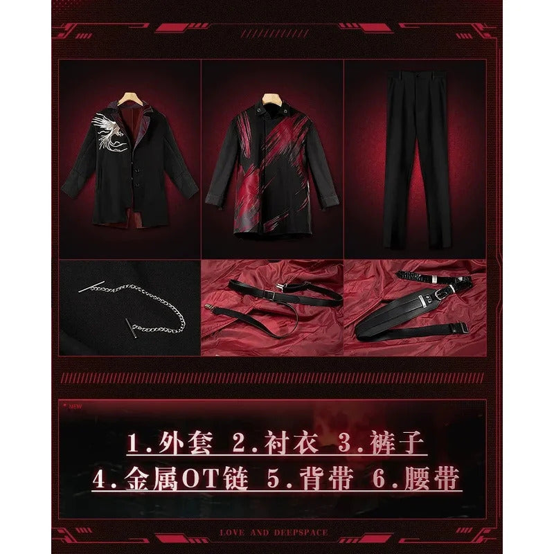 Love And Deepspace Sylus Endless Marauders Cosplay Costume Game Anime Party Uniform Hallowen Play Role Clothes Clothing Shusheng