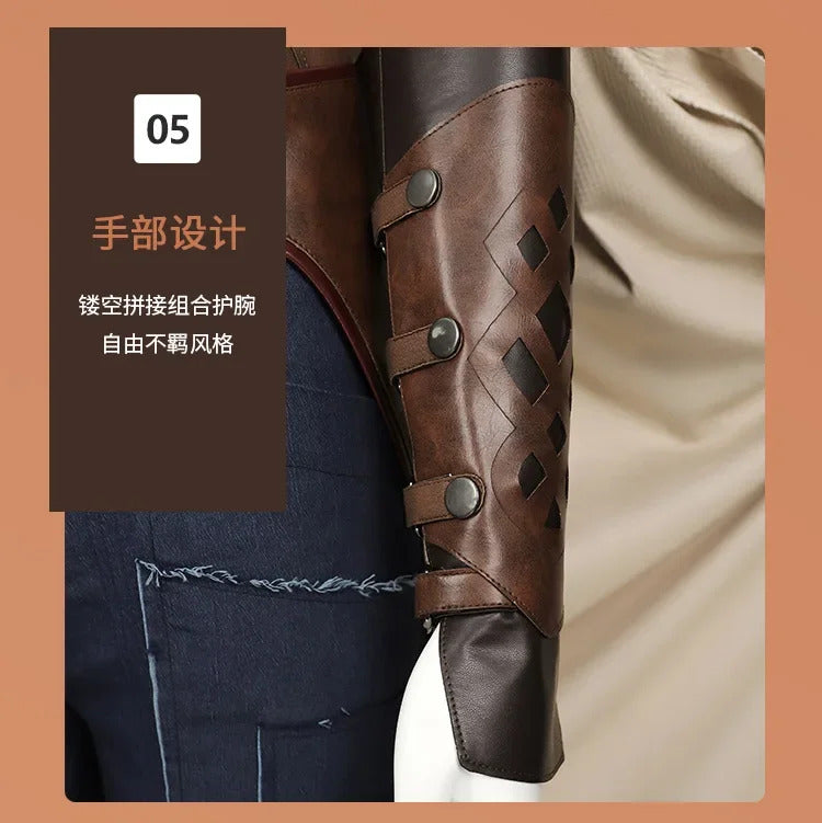 Kora cosplay rebel cos moon Carl Kora costume cloak belt waist cover pants props set Halloween fashion women's fantasy uniform