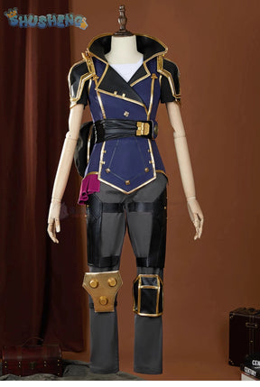 Vi heroine LOL Cosplay Arcane Season 2 costume Party Christmas Fashion Set and Accessories Props Men's and Women's Vi Uniform