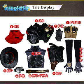 Boothill Cosplay Honkai: Star Rail Costume Fashion Handsome Uniform Game Suit Halloween Party RolePlay Outfit Men