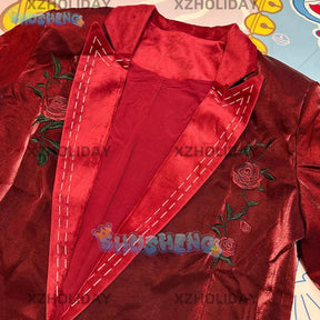 Shusheng-R Love And Deepspace Rafayel Cosplay Costume Rose Burning Kiss Rose Secret Letter Uniform Halloween Party for Women Men Carnival