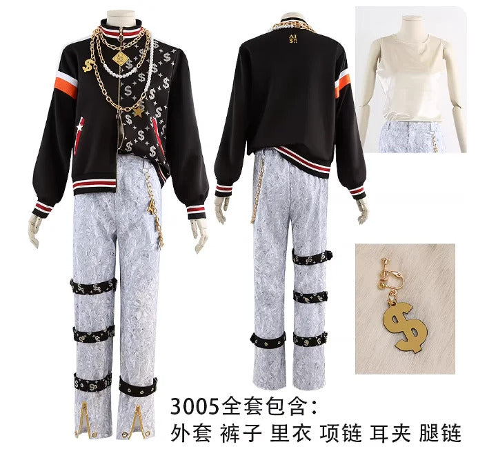 Shusheng-R Ensemble Stars Amagi Hiiro/Amagi Rinne Cosplay Costume Full Set Uniform Props Accessories Halloween Carnival Party