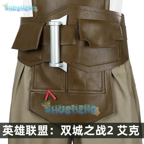 LoL Arcane：League of Legends2 Ekko Cosplay Costume Game Party Uniform Hallowen Carnival Role Clothes Clothing Shusheng