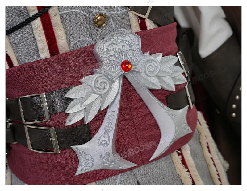 Shusheng-R Assassin's Creed 2 Ezio Auditore Full Set Uniform Cosplay Costume