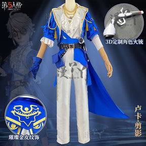 Prisoner Luca Balsa Cosplay Game Identity V Luca Costume Trench Uniform Suit Party Role Play Clothing Suit