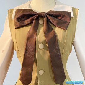 Anime Cardcaptor Sakura Card Captor Tomoyo Daidouji Cosplay Costume Brown Princess Long Dress Woman Cute Daily Leisure Suit