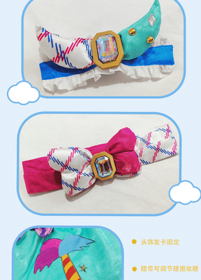 Shusheng-R Anime Aikatsu! Sakuraba Rola Women Lolita Dress  Cosplay Costume S-XXL