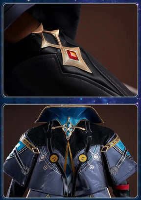 Honkai Star Rail Anaxa Cosplay Costume Uniform Earrings Anaxagoras Grove of Epiphany Amphoreus Halloween Party for Women Men