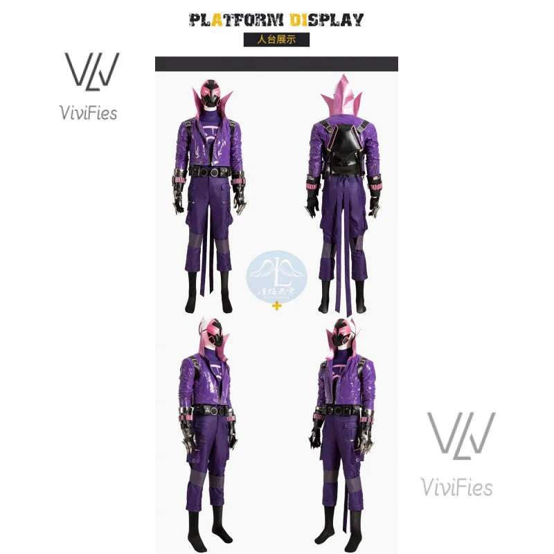 Movie Super Hero Cos Prowler Cosplay Costume Outfits Fantasy Top Pants Sets Halloween Carnival Suit Accessories For Men Roleplay