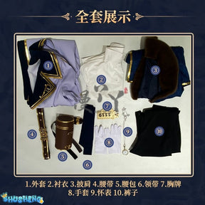 Identity V Andrew Kreiss Grave Keeper Conductor Game Suit Gorgeous Cosplay Costume Halloween Party Role Play Outfit