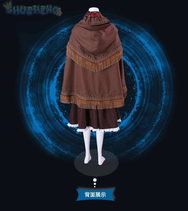 Game Bloodborne Cosplay doll The daughter of the universe Costume Shawl hat scarf handguard dress Halloween party Doll uniform