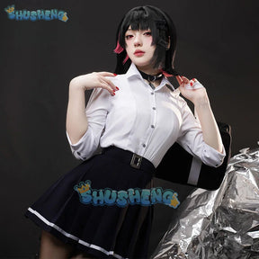 Ellen Joe Cosplay Costume Game Zenless Zone Zero Cosplay Women Cute JK Uniform Ellen Joe Cosplay Tail