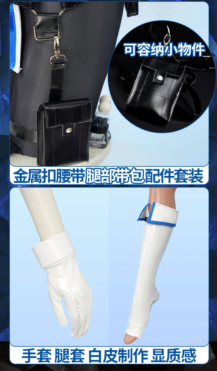 Game GODDESS OF VICTORY: NIKKE Cosplay Nlkke Meideng Ice Rose Costume Halloween party sexy dress uniform props accessories set