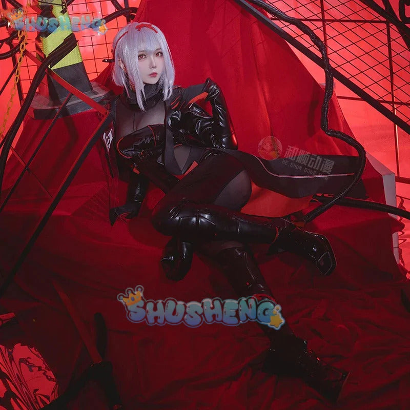 Goddess of Victory: Nickel Red Lotus shadow sexy women cosplay costume cos game anime party uniform halloen play rode clothes