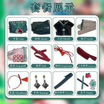 Hatsune Miku Cosplay Costume Chinese Style Dress Halloween Party Gorgeous Uniform Accessories Props Complete Set