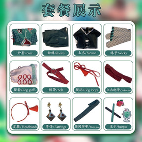 Hatsune Miku Cosplay Costume Chinese Style Dress Halloween Party Gorgeous Uniform Accessories Props Complete Set