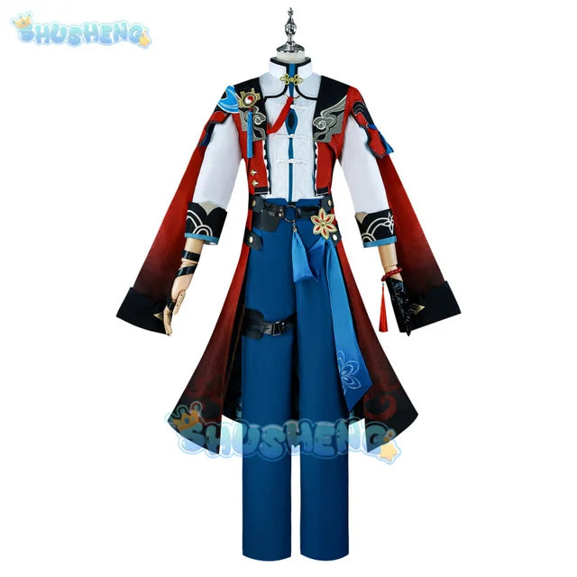 Honkai Star Rail Jiaoqiu Cosplay Costume Wig Uniform Foxian Xianzhou Yaoqing Feixiao Halloween Party for Women Men Props