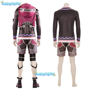 Xenoblade Chronicles Shulk Cosplay Costume Full Set Adult Halloween Costume