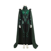 Hela Cosplay Costume Thor 3 Ragnarok Supervillain Hela Cosplay Jumpsuit Bodysuit Cloak Suit Halloween Costumes for Aldult Women