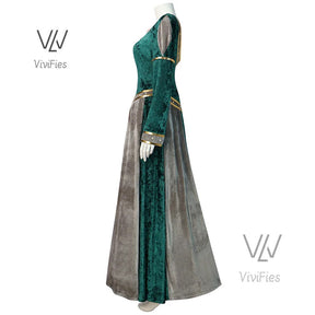 Anime Princess green dress Fiona dress Shrek cosplay costume Halloween fancy fantasy party suit roleplay for adult woman
