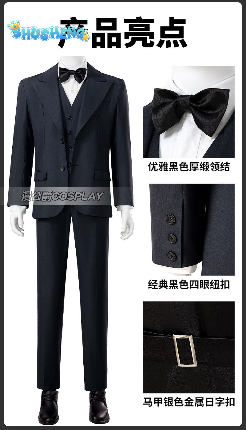 Joker Costume Adults Suitable for Halloween Party Carnival Stage Performance White Cosplay Costume