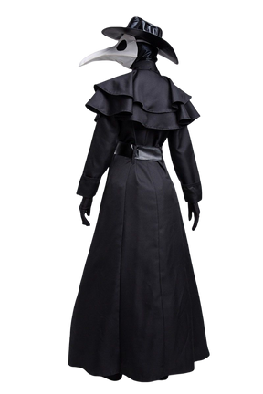 Plague Doctor Cosplay Dress Set Halloween Cosplay Costume Medieval Punk Birdman Masquerade Party Costume Props Female