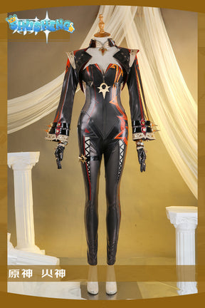 Genshin Impact Mavuika Pyro Archon Game Suit Gorgeous Jumpsuits Uniform Cosplay Costume Halloween Party Outfit Women