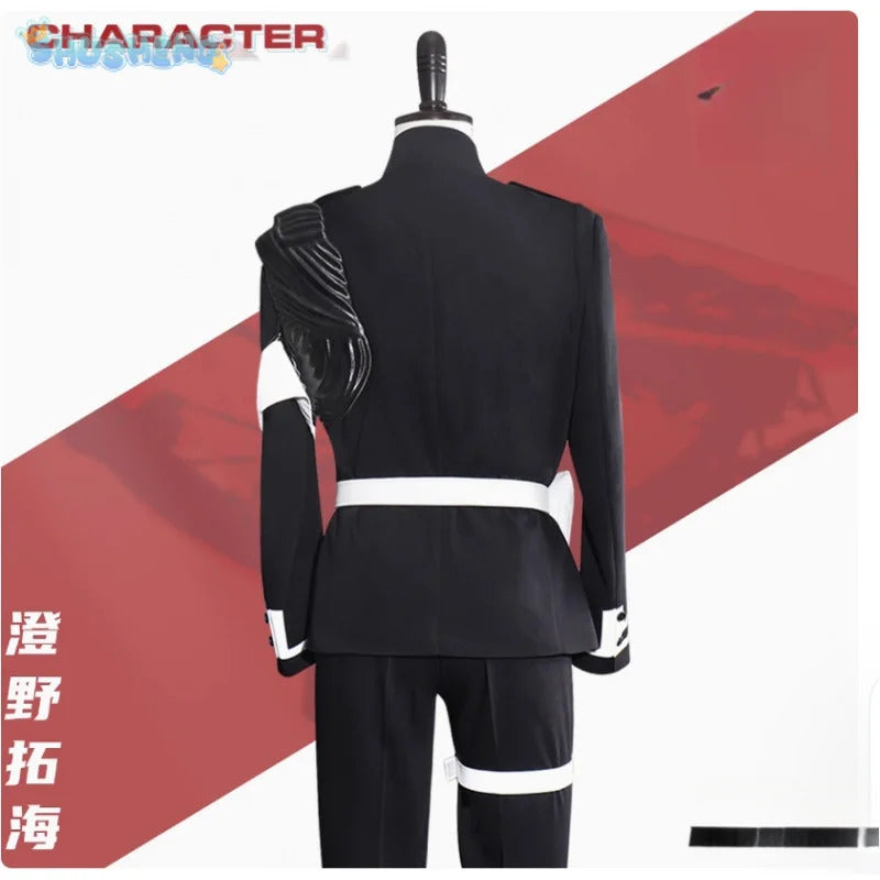 Sumino Takumi Cospaly The Hundred Line -Last Defense Academy- Costume Halloween  jacket chest armor pants waist bag prop uniform