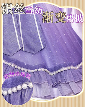 LoveLive! Konoe Kanata Yuki Setsuna Emma Verde Tennouji Rina Mifune Shioriko Osaka Shizuku Cosplay Costume Halloween dress set