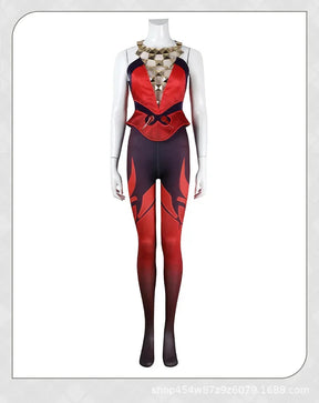 Scarlet Witch Wanda Django Maximoff Cosplay Rivals Costume Halloween Party Women Fantasy Uniform Props Shoes Wig Gloves Net Set