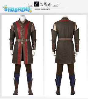 Baldur's Gate Gate Wyll Cosplay Costume Deluex Coat Shirt Pants Outfits BG3 Wyll Fancy Dress Suit Fantasia Role Play Uniform