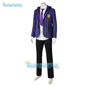 Wednesday 2 Xavier Thorpe Ajax Petropolus Cosplay Costume Nevermore Academy Uniform Halloween Carnival Party Christmas Play Role