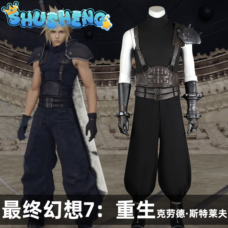 Game Final Fantasy VII Cloud Strife Cosplay Costume  Outfits Uniform Full Suit Halloween Party Costumes