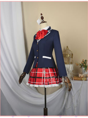 Anime Love Chunibyo Other Delusions Takanashi Rikka Dekomori Sanae Cosplay Costume Wig Adult Woman Skirts Uniform Suit Halloween