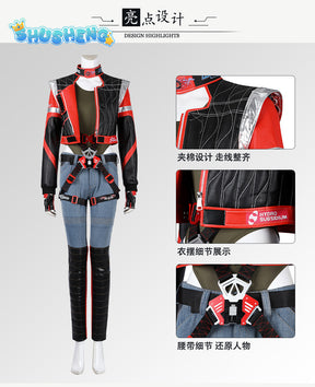 New Game Panam Palmer Punk Cosplay Costume Shirt Pants Coat Belts Boots To Choose Fancy Set Custom Made