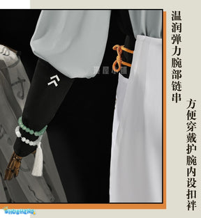 Zenless Zone Zero Wise Cosplay Costume Wig Soaring Crane Uniform New Skin Earrings Hairband Phaethon Halloween Party Boy Suit