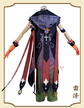 Anime Game Genshin Impact Razor Genshin Cosplay Costume Necklace Uniform Anime Halloween Party Outfit Full Sets