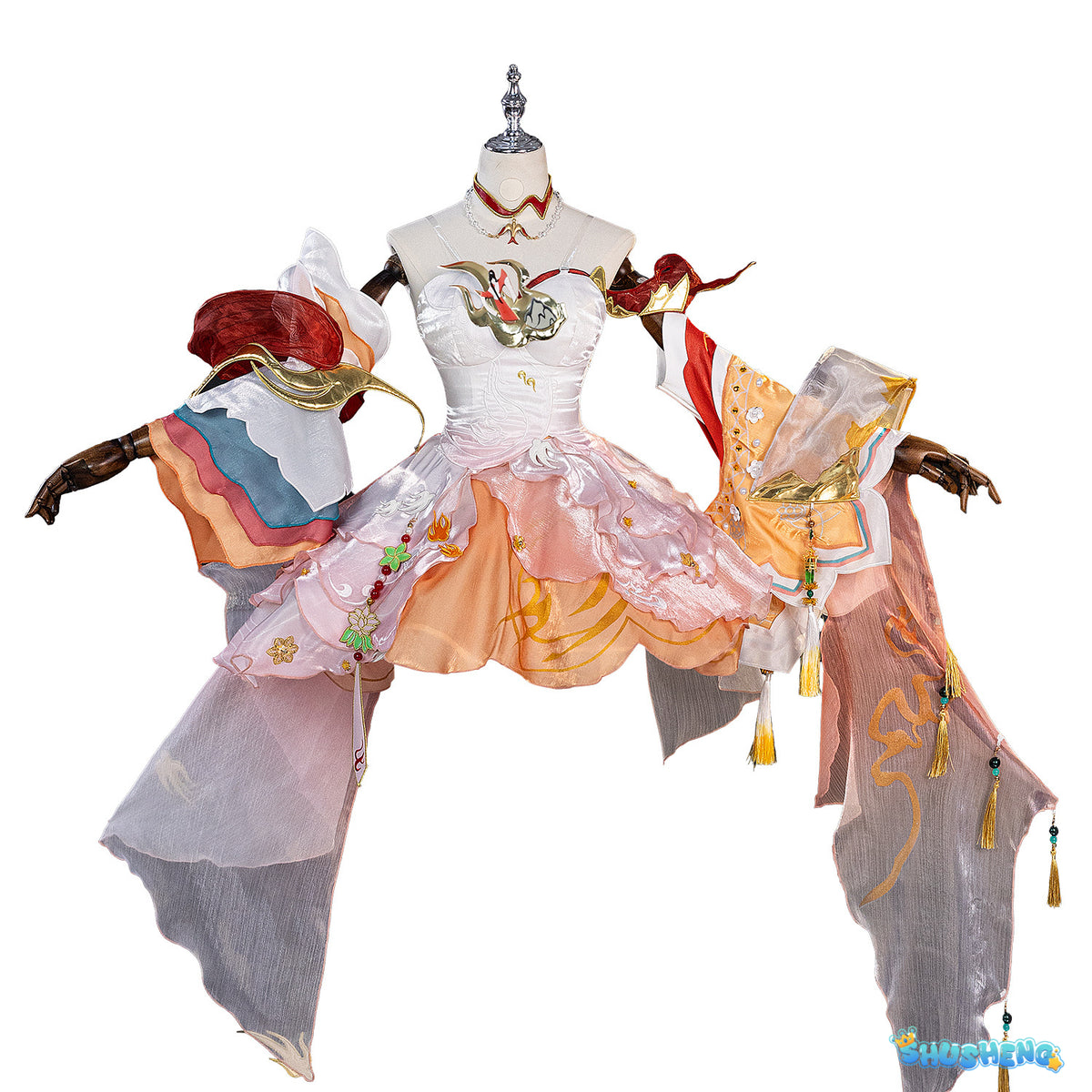 New Honor Of Kings Xi Shi Cosplay Costumes Dress Skirt Necklace Crown To Choose For Game Party Custom Made