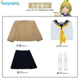 Anime My Deer Friend Nokotan Meme Bashame Cosplay Costume Wig Dress School Uniform JK Sailor Skirt Halloween Party Women Girls