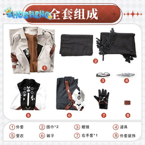 Honkai Star Rail Welt Yang Cosplay Costume Game Star Rail Game Cos In The Name Of The World Welt Wig Halloween Clothing Set